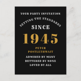 Cartão Postal 80º Aniversário 1945 Ouro Preto