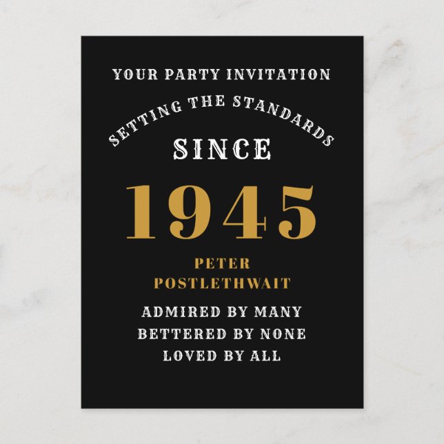 Cartão Postal 80º Aniversário 1945 Ouro Preto (Frente)