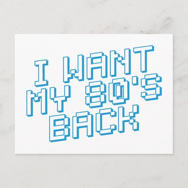 Cartão Postal 80s com sobra (Frente)