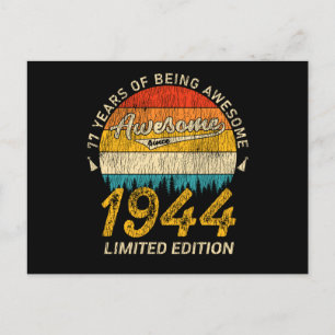 Cartão Postal 81 Aniversário 1944 Presente Incrível de 81º Anive