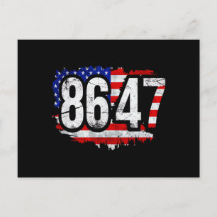 Cartão Postal 86 47 Anti Trump Presidente Direitos Humanos 8647