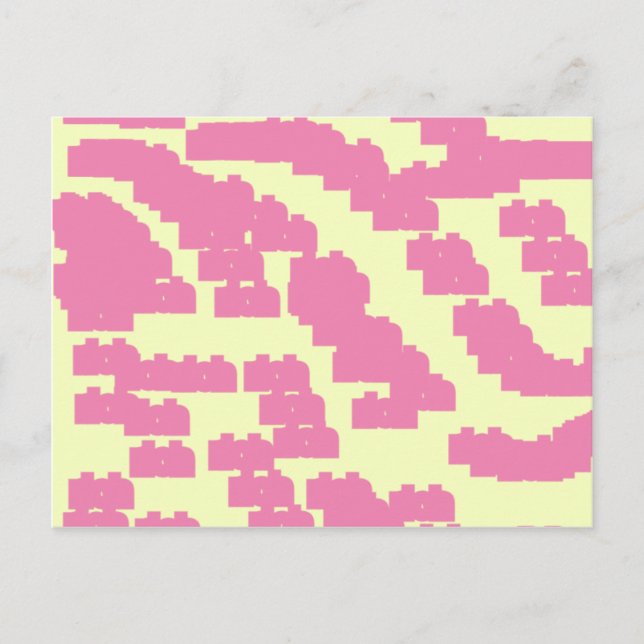 Cartão Postal 888 rosa com sorte (Frente)