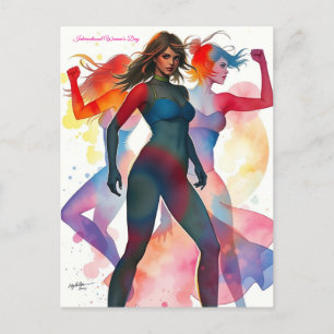 Cartão Postal 8 de março Dia Internacional da Mulher