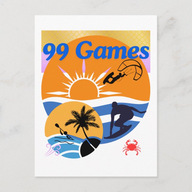 Cartão Postal 99 Jogos Do Verão (Frente)