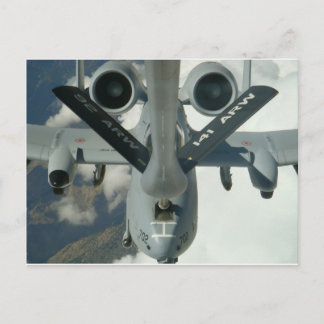 Cartão Postal A-10 sendo reabastecido por KC-135