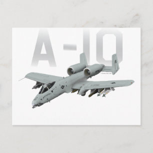 Cartão Postal A-10 Thunderbolt II