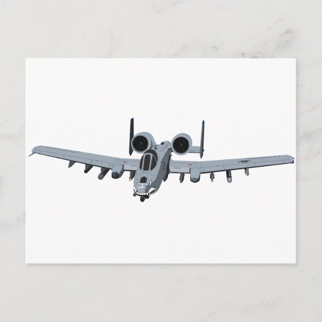 Cartão Postal A-10 Thunderbolt II (Frente)