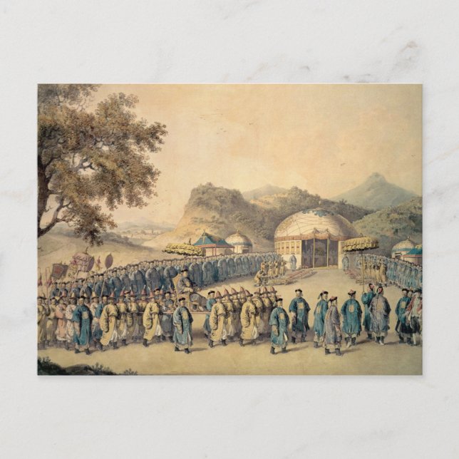 Cartão Postal A abordagem do imperador da China (Frente)