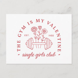 Cartão Postal A academia é o meu clube de malhação de solteiros 