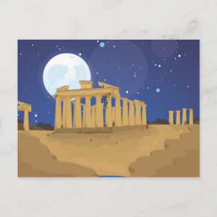 Cartão Postal A Acrópole de Atenas