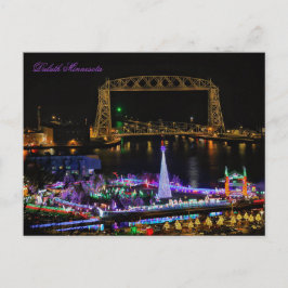 Cartão Postal A Aerial Lift Bridge e Bentleyville Minnesota