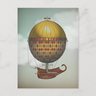 Cartão Postal A Aeronave Nautisme Steampunk Flying Machine