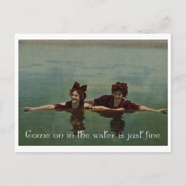 Cartão Postal A Água Está Boa (Frente)