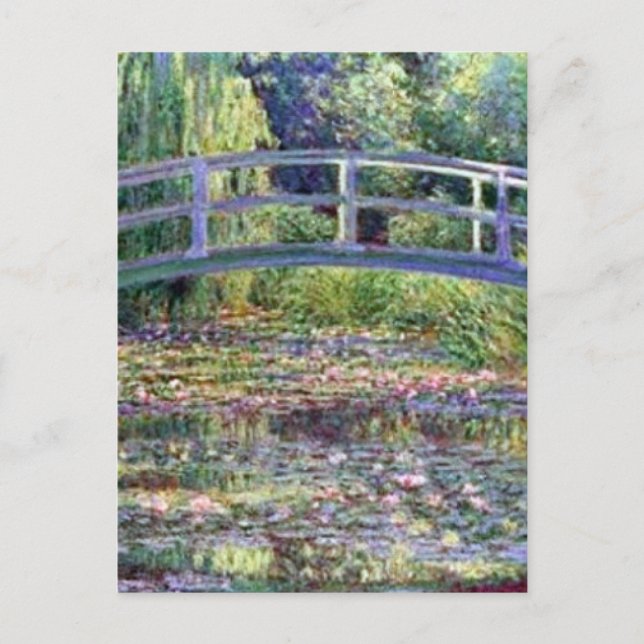 Cartão Postal A água Lily Pond de Claude Monet (Frente)