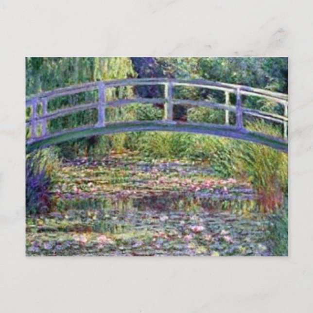 Cartão Postal A água Lily Pond de Claude Monet (Frente)