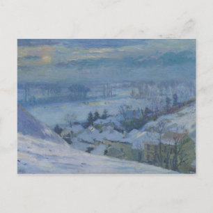 Cartão Postal A Aldeia de Herblay sob neve, 1895