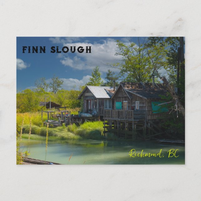 Cartão Postal A aldeia histórica de pesca de Finn Slough (Frente)
