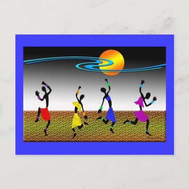 Cartão Postal A Alegria da Dança (Frente)