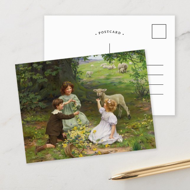 Cartão Postal A Alegria da Primavera | Arthur John Elsley (Criador carregado)