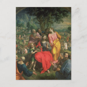 Cartão Postal A Alimentação dos Cinco Mil, c.1590