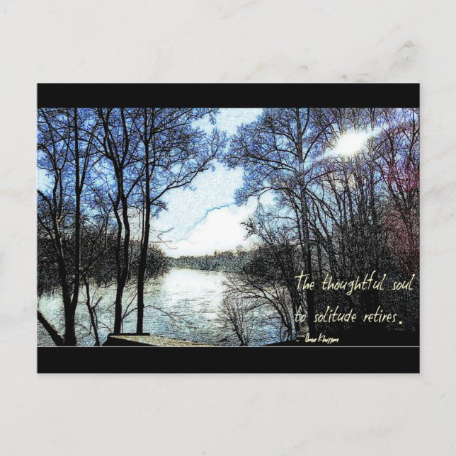 Cartão Postal A alma refletida... (Frente)