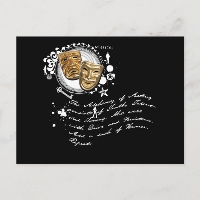 Cartão Postal A Alquimia da Atuação (Frente)