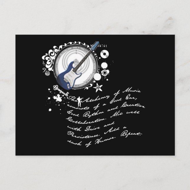 Cartão Postal A Alquimia da Música (Frente)