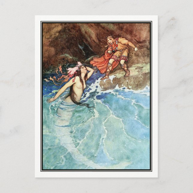 Cartão Postal A anã amarela de Warwick Goble (Frente)