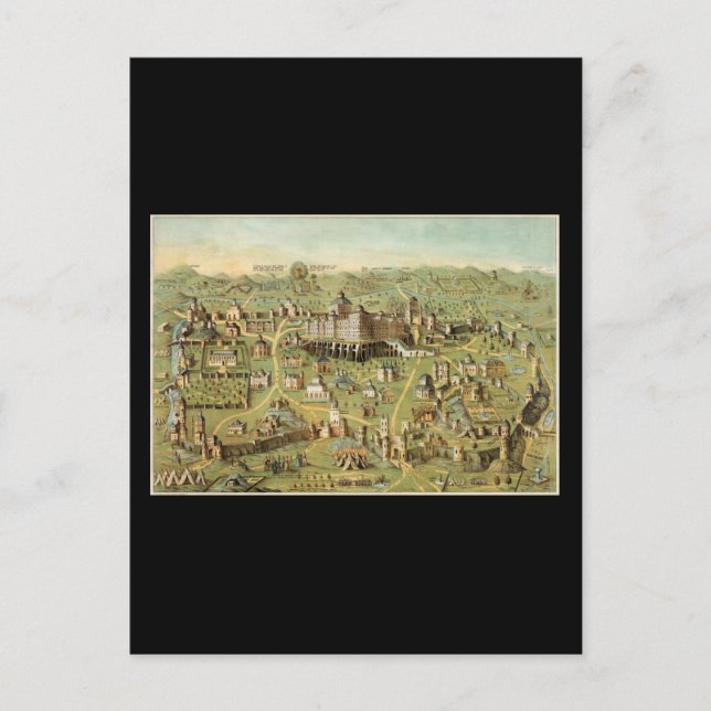 Cartão Postal A antiga cidade de Jerusalém (Frente)