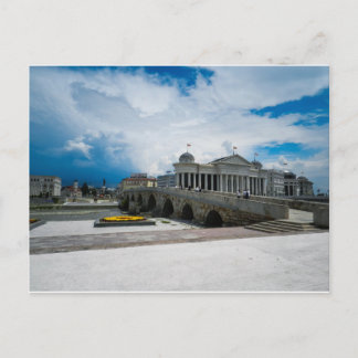 Cartão Postal A Antiga Ponte Pedra em Skopje, Macedônia
