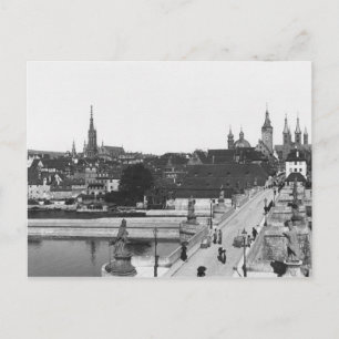 Cartão Postal A antiga ponte sobre o rio Meno