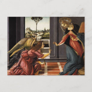 Cartão Postal A Anunciação por Botticelli