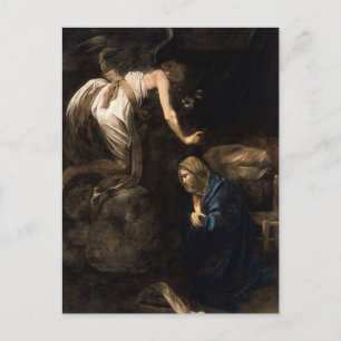 Cartão Postal A Anunciação por Caravaggio