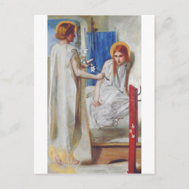 Cartão Postal A Anunciação por Dante Gabriel Rossetti