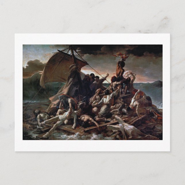 Cartão Postal A Arca da Medusa, Theodore Gericault (Frente)