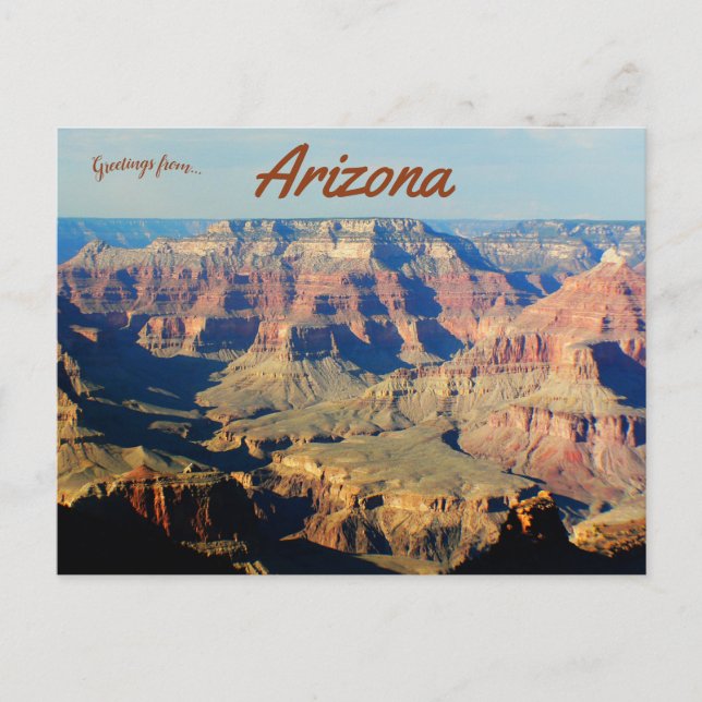 Cartão Postal A Arizona do Grande Desfiladeiro Majestoso (Frente)