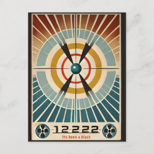 Cartão Postal A Arte Atômica Do meio século Foi Uma Explosão