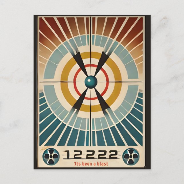 Cartão Postal A Arte Atômica Do meio século Foi Uma Explosão (Frente)