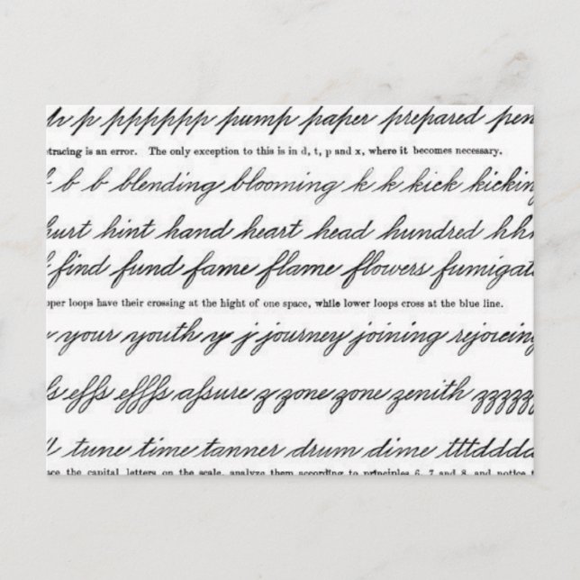 Cartão Postal A Arte da Caligrafia (Frente)