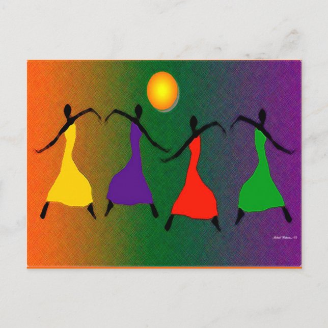 Cartão Postal A Arte da Dança (Frente)