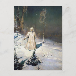 Cartão Postal A Arte da Fantasia da Neve