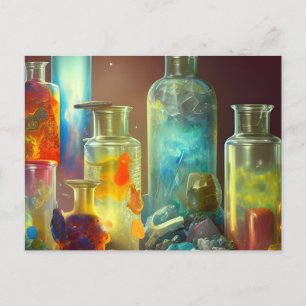 Cartão Postal A arte da fantasia trabalhável do alquimista