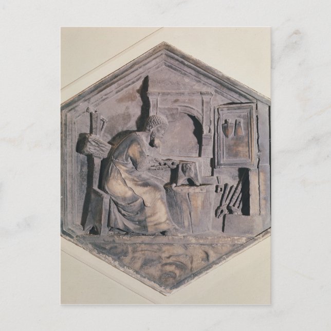 Cartão Postal A Arte da Forja, decorativa hexagonal (Frente)