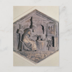 Cartão Postal A Arte da Forja, decorativa hexagonal