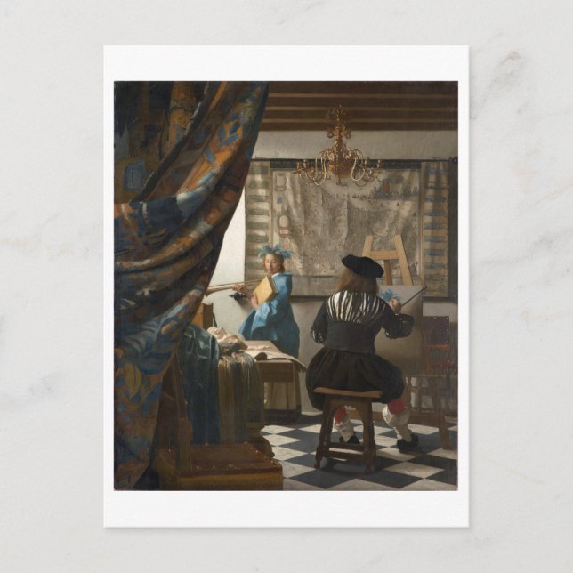 Cartão Postal A Arte da Pintura de Johannes Vermeer (Frente)