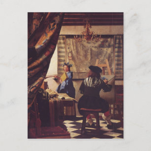 Cartão Postal A Arte da Pintura de Johannes Vermeer