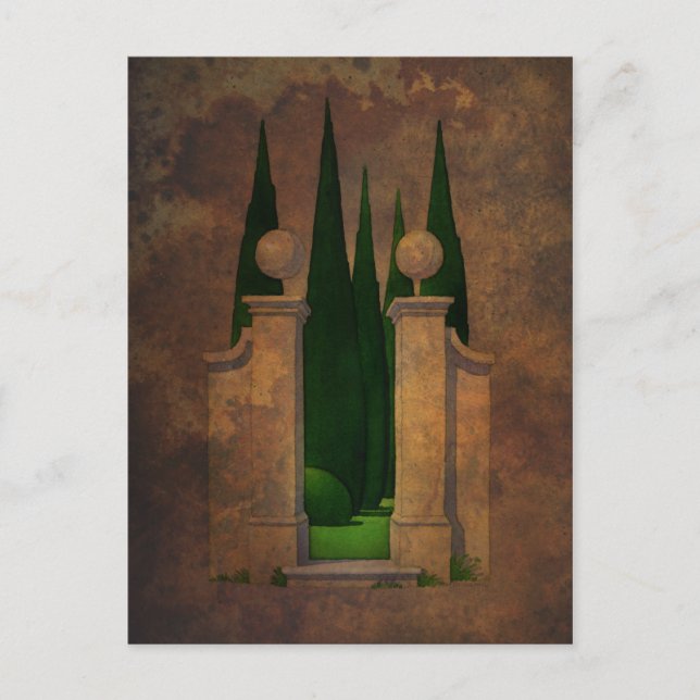 Cartão Postal A arte do jardim secreto (Frente)