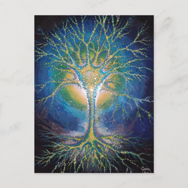 Cartão Postal A árvore neural (Frente)