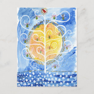 Cartão Postal A Árvore Pear e o Cartão-Postal Partridge