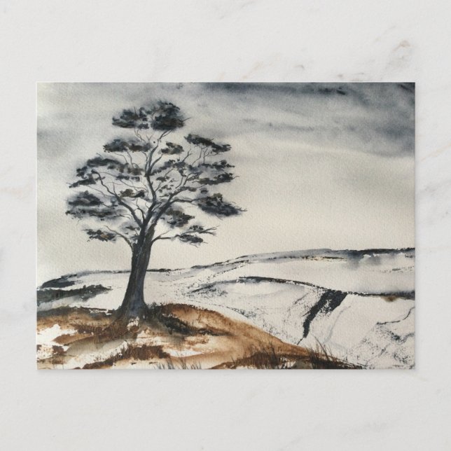 Cartão Postal A Árvore Solitária (Frente)
